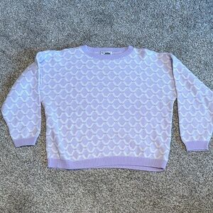 Lavender Patterned Women's Sweater